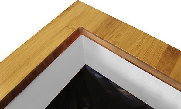 Produktbild Lune Mülleimer Paxa Medium Mülltrennystem 34 L weiss grau aus verzinktem Stahl, formschön, leicht zu (34 l)