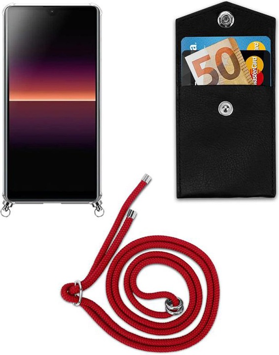 Produktbild Cadorabo TPU Handy Kette SILBER Cover