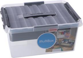 Produktbild Sunware Q-Line Aufbewahrungsbox mit Einsatz 15 Liter (40 x 18 x 30 cm, 15 l)