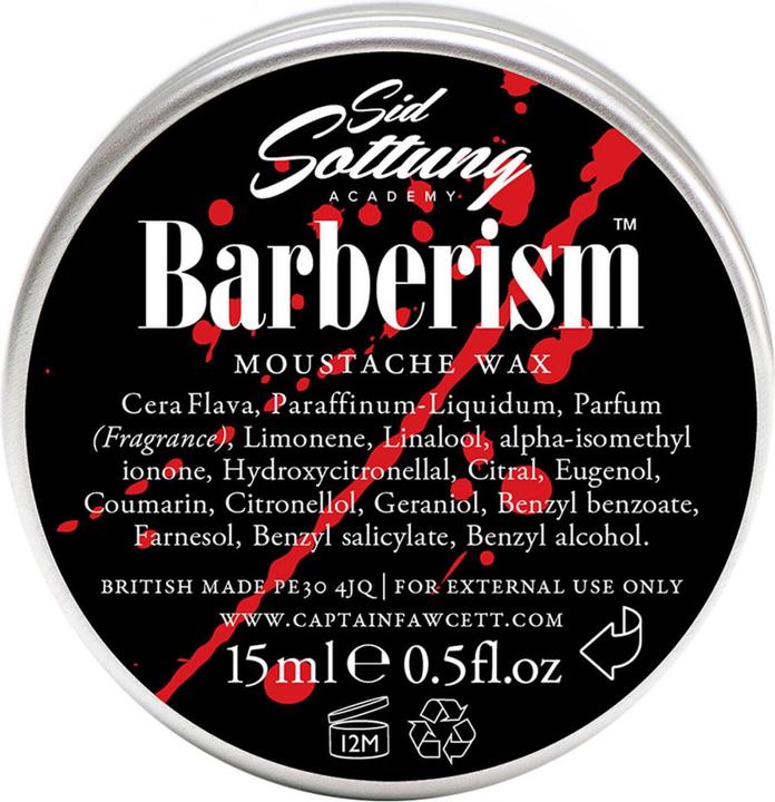 Actual product image Captain Fawcett Capt. Fawcett Care - Sid Sottung's Barberism Moustache Wax (15 ml)