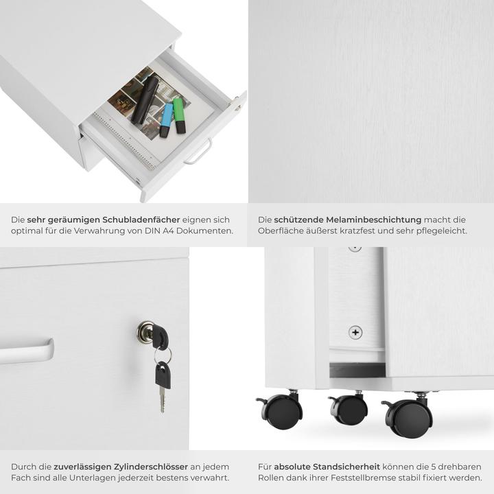 Actual product image tectake Vagur (40 x 46 x 54.5 cm)