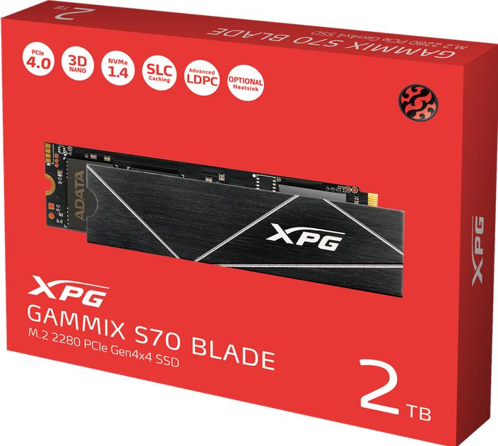 Actual product image Adata XPG Gammix S70 Blade (2000 GB, M.2 2280)