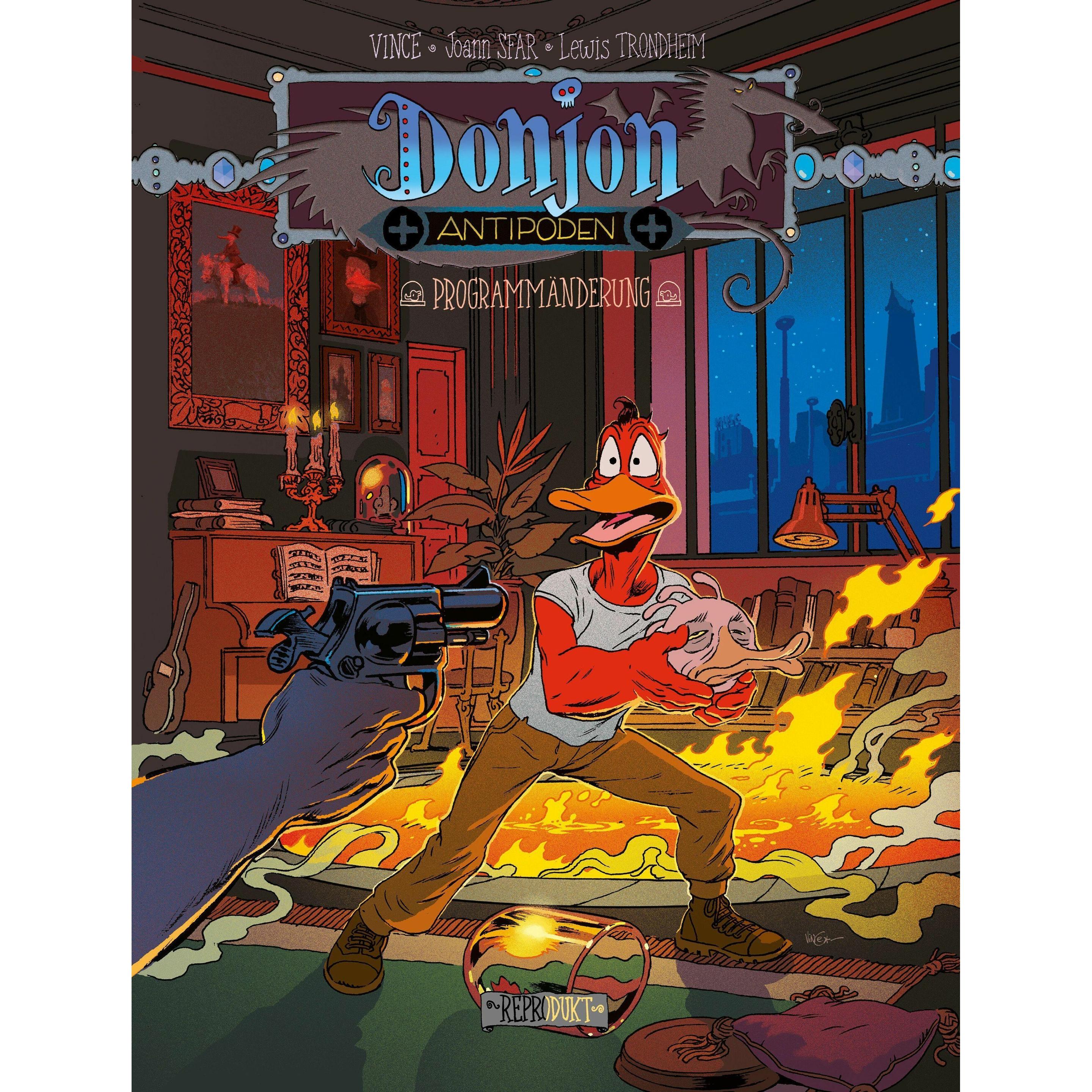 Donjon Antipoden +10.002, Belletristik von Vince, Ulrich Pröfrock, Lewis Trondheim, Joann Sfar