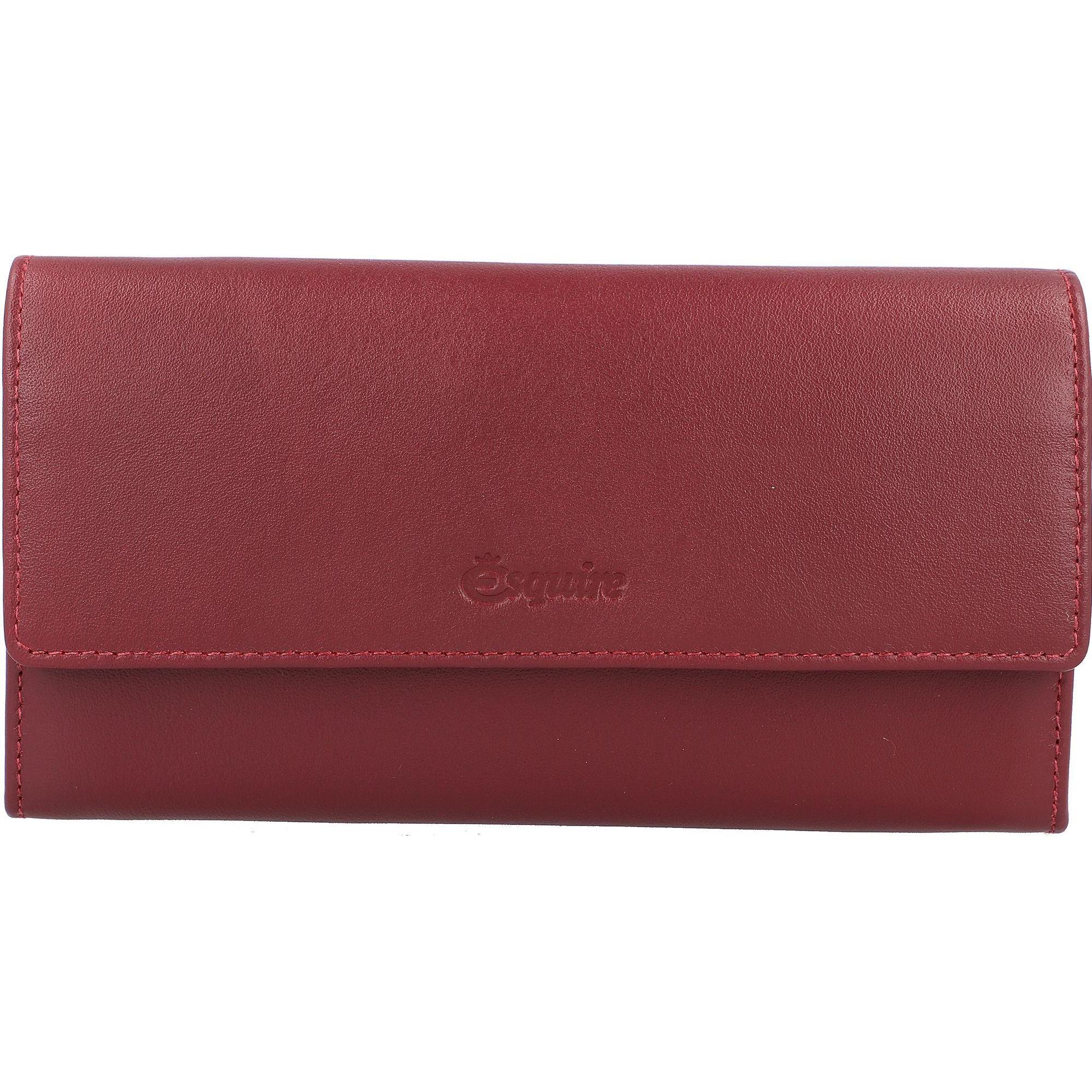 Thumbnail - Esquire, Damen, Portemonnaie, Peru Geldbörse RFID Leder 18,5 cm, Rot