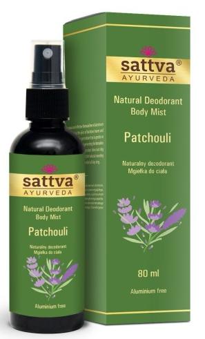 Sattva Ayurveda Sattva Natural Deodorant Body Mist Natural Deodorant In Patchouli 80Ml (Spray, 80 ml)