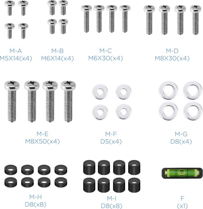 Actual product image Tooq Technology SOPORTE PARED LP4390F-B 43"-90" NEGRO (Wall, 90", 70 kg)