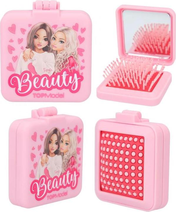 Image du produit Top Model TOPModel - Brosse à cheveux pliante avec miroir BEAUTY GIRL ( 0412118 )