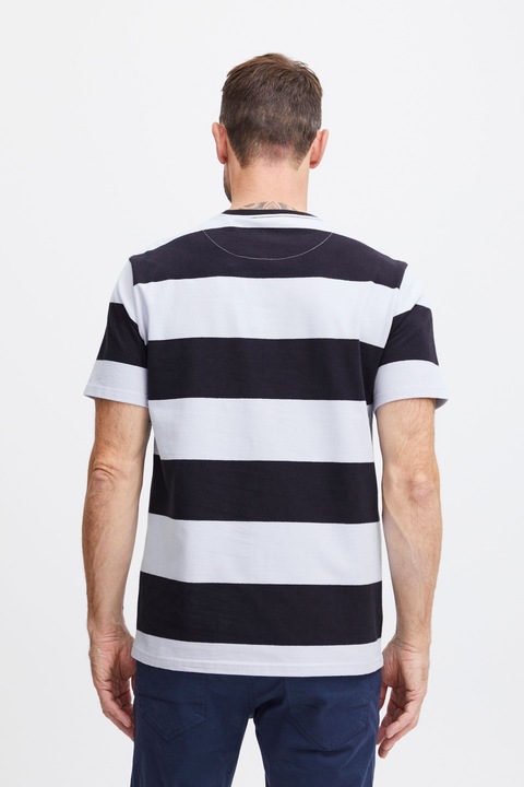 Produktbild FQ1924 FQTom SS stripe tee w logo print 21900645 (M)