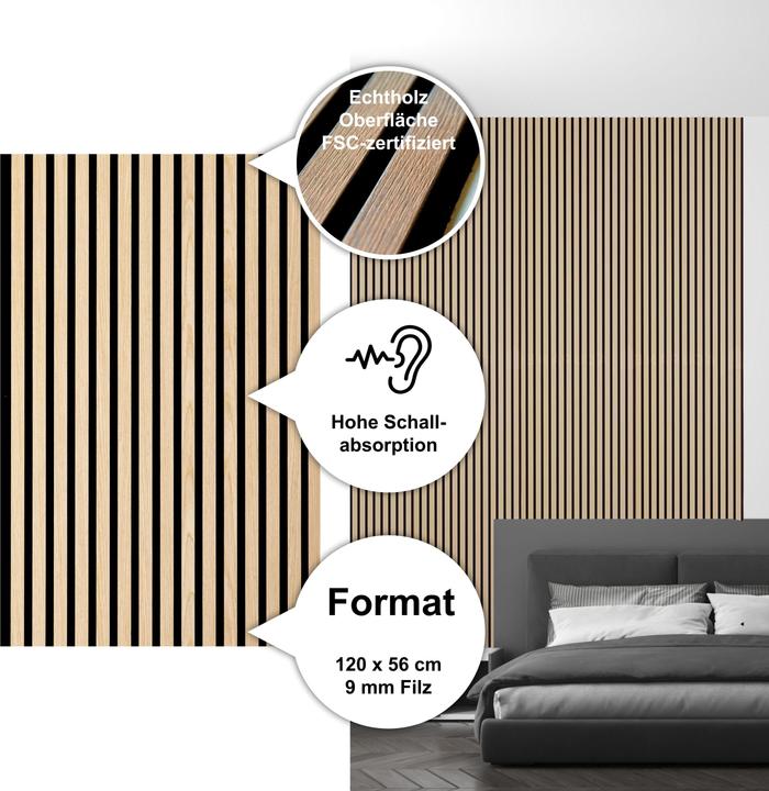Produktbild Sonido Akustikpaneel New Light Oak