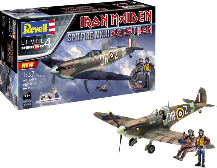 Actual product image Revell Gift Set Spitfire Mk.V Iron Maiden