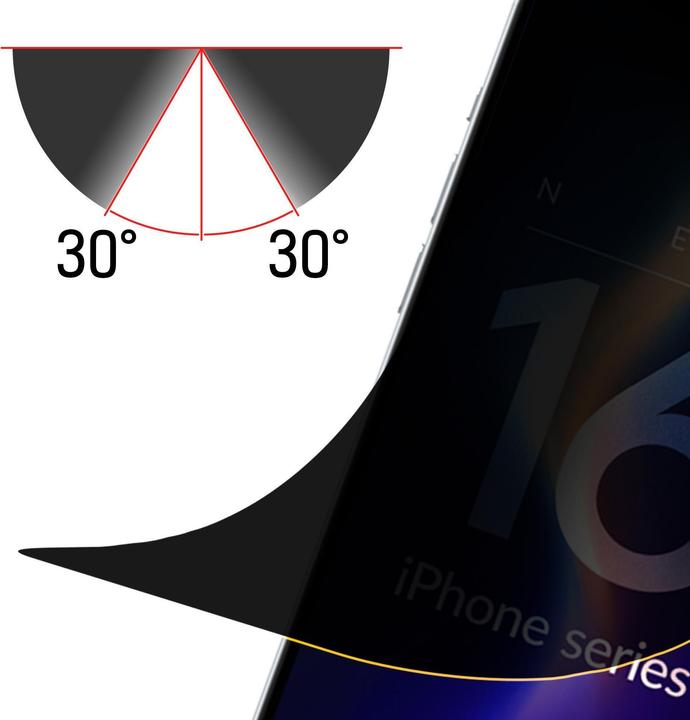 Productafbeelding 3MK Zijdeachtige matte privacy (1 Stuk, Apple iPhone 16)