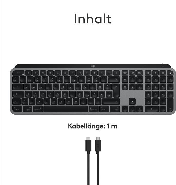 Produktbild Logitech MX Keys S for Mac (DE, Kabellos)