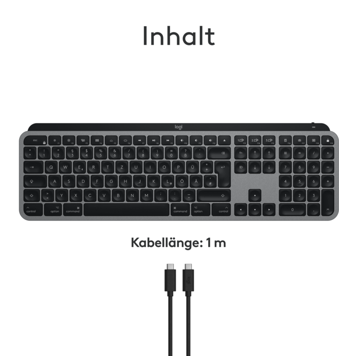 Produktbild Logitech MX Keys S for Mac (DE, Kabellos)