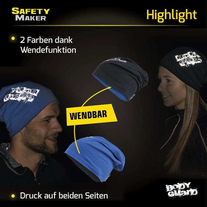 Image du produit SafetyMaker Bonnet réversible réfléchissant bleu/argent