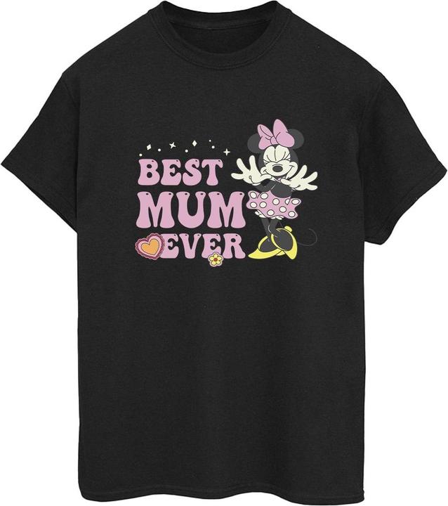 Actual product image Disney Womens/Ladies Best Mum Ever Cotton Boyfriend T-Shirt (M)