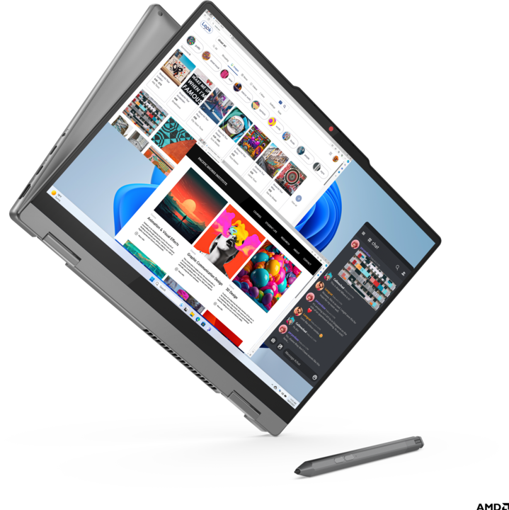 Image du produit Lenovo IdeaPad 5 2-en-1 14AHP9 (14", AMD Ryzen 7 8845HS, 16 Go, 512 Go, DE)