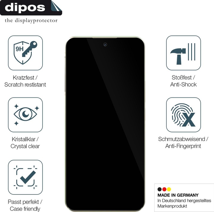 Actual product image Dipos Anti-Shock Screen Protector Clear (1 Piece, Realme Q3 5G)