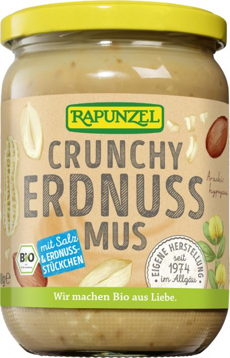 Actual product image Rapunzel Peanut Butter Crunchy with Salt (500 g)