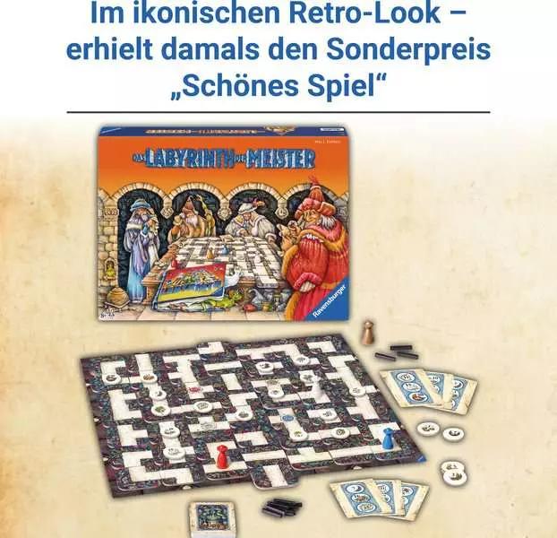 Immagine prodotto Ravensburger 22474 Labirinto dei maestri - La versione master del labirinto pazzo per 2 - 4 persone (Tedesco, 2 - 4 Giocatori)