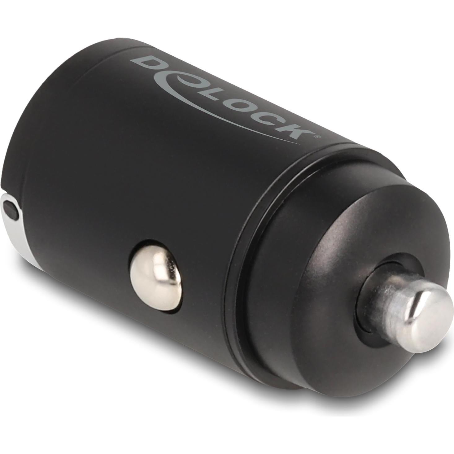 Thumbnail - Delock Mini Kfz Ladeadapter USB Typ-A mit 18 W, Auto Adapter, Schwarz