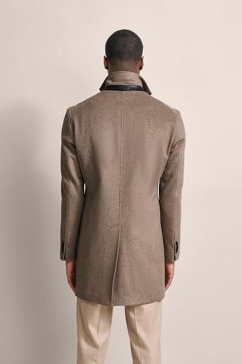 Actual product image Bugatti Plain Brown Men's Coat