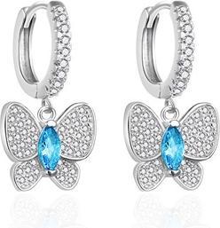 Agato - Girls silver earrings Butterfly AGT-ED010KWBL