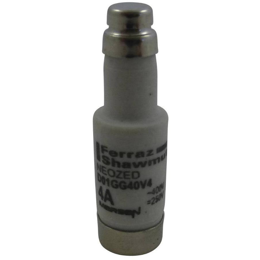 Mersen, Fusibile, 01700.004000 D01 4A gG 400V marrone Collegamento fusibile NEOZED (4 A)