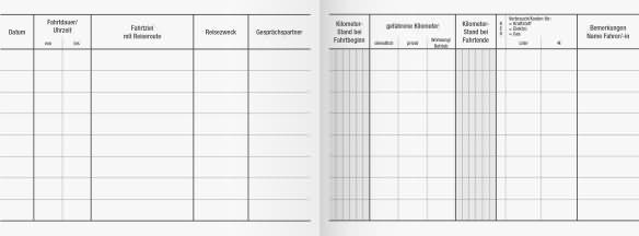 Actual product image Brunnen Logbook landscape color assorted, 40 sheets (40x)