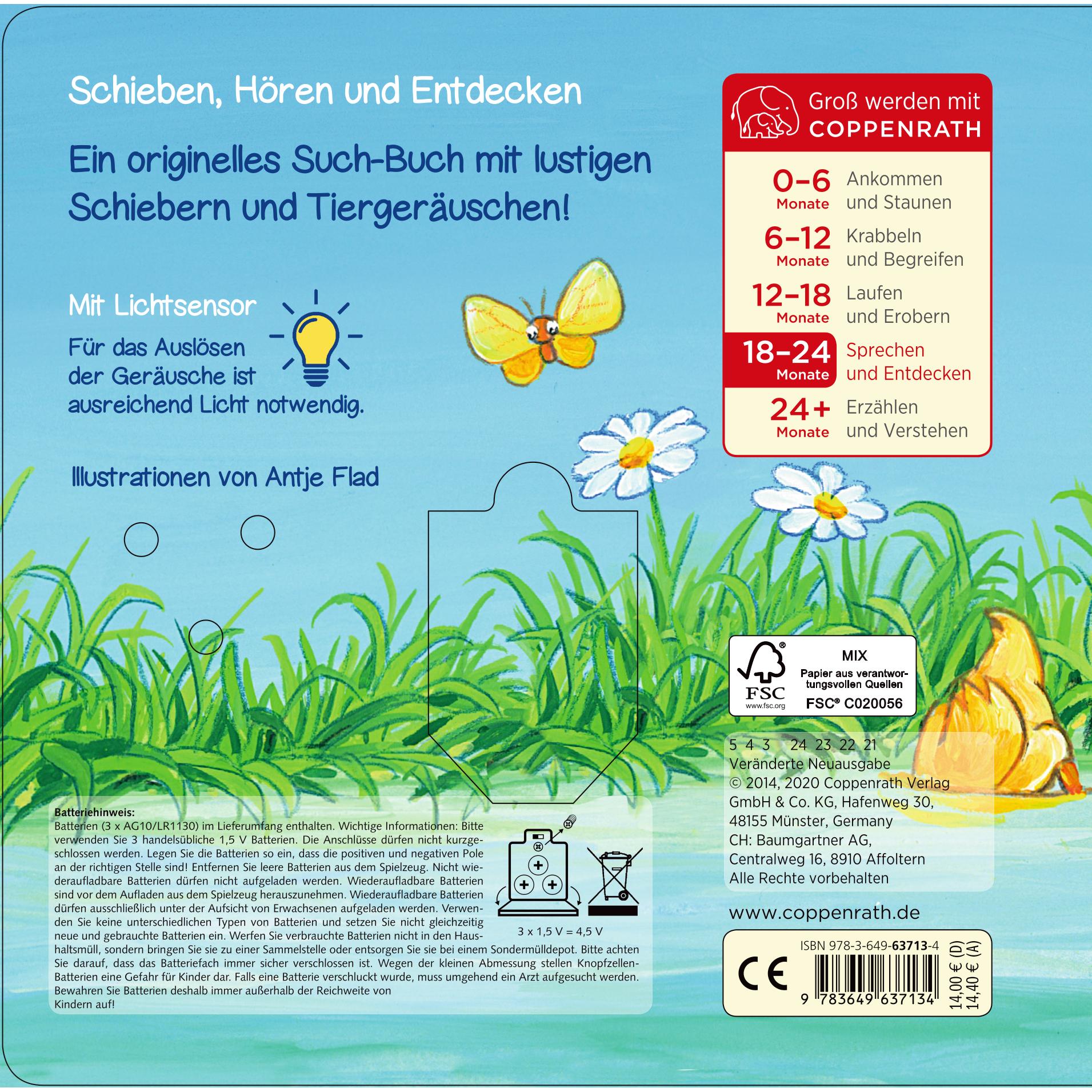 Thumbnail - Schieb mal, hör mal!: Quak! Quak! Wen hörst du hier?, Kinderbücher von Antje Flad