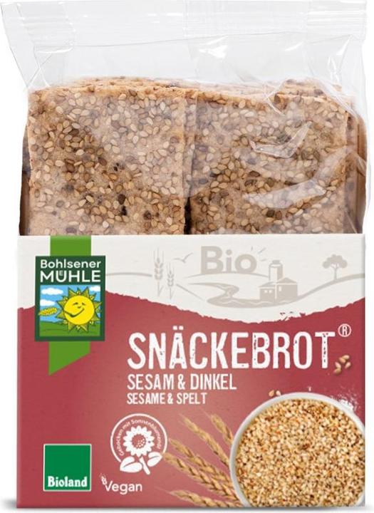 Produktbild Bohlsener Mühle Sesam & Dinkel Snäckebrot Bio (200 g)