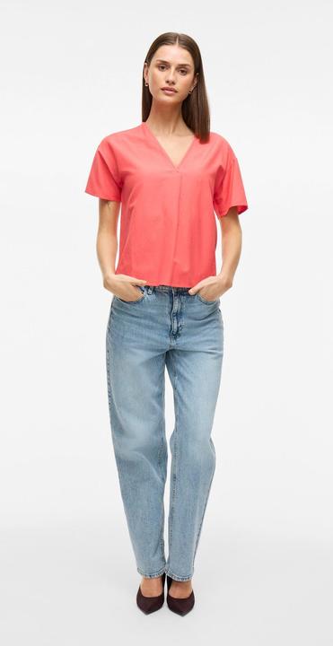 Actual product image Vila V-Ausschnitt Oberteil mit kurzen Ärmeln (40)