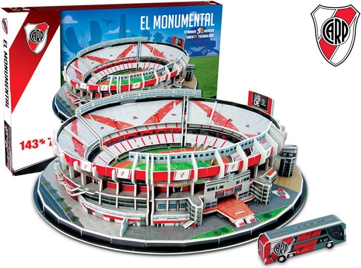 Produktbild Nanostad River Plate El Monumental Stadion 3D Puzzle (143 Teile)