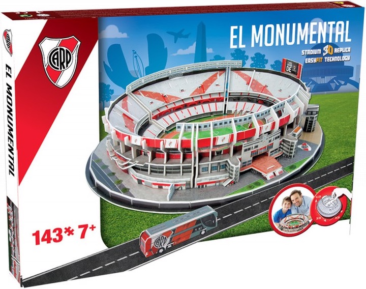 Produktbild Nanostad River Plate El Monumental Stadion 3D Puzzle (143 Teile)
