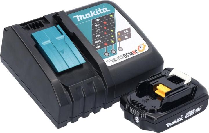 Actual product image Makita DCF 301 RA1 Battery Fan Fan 18 V 33 cm + 1x Battery 2.0 Ah + Charger