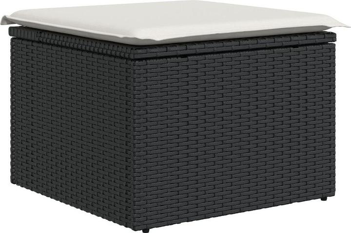 Image du produit vidaXL Canapé de jardin 5 pièces avec coussins Noir Poly Rattan