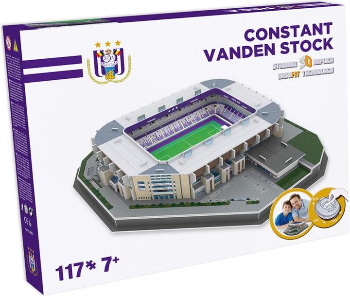 Produktbild Nanostad RSC Anderlecht Stadion 3D Puzzle / RSC Anderlecht Lotto Park - Vanden Stock Stadion 3D Puzzle (117 Teile)
