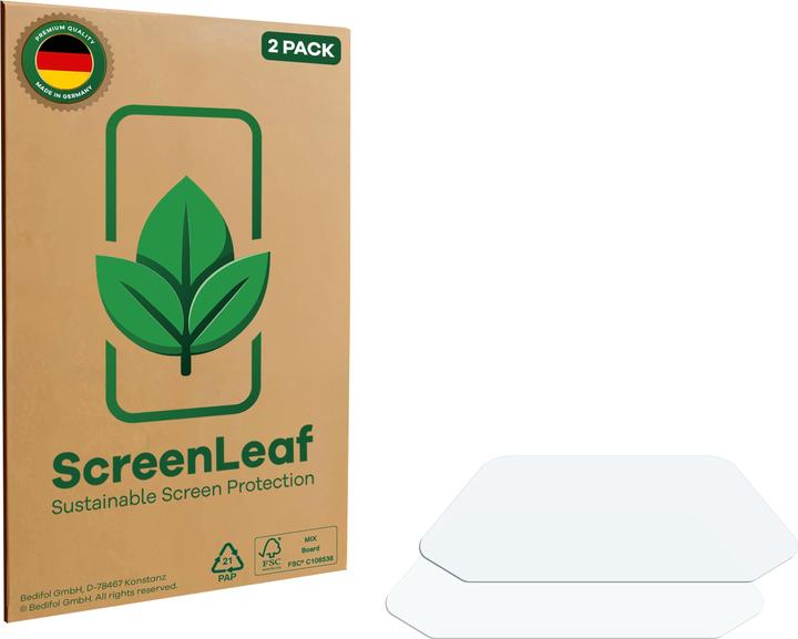 Actual product image ScreenLeaf Screen Protector sustainable Screen Protection, clear, anti-scratch