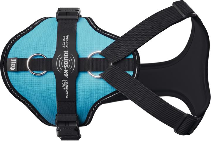Produktbild Julius-K9 K9 Longwalk light sele w/trackerpocket,Aquamarine,2XL (XXL, Hund)