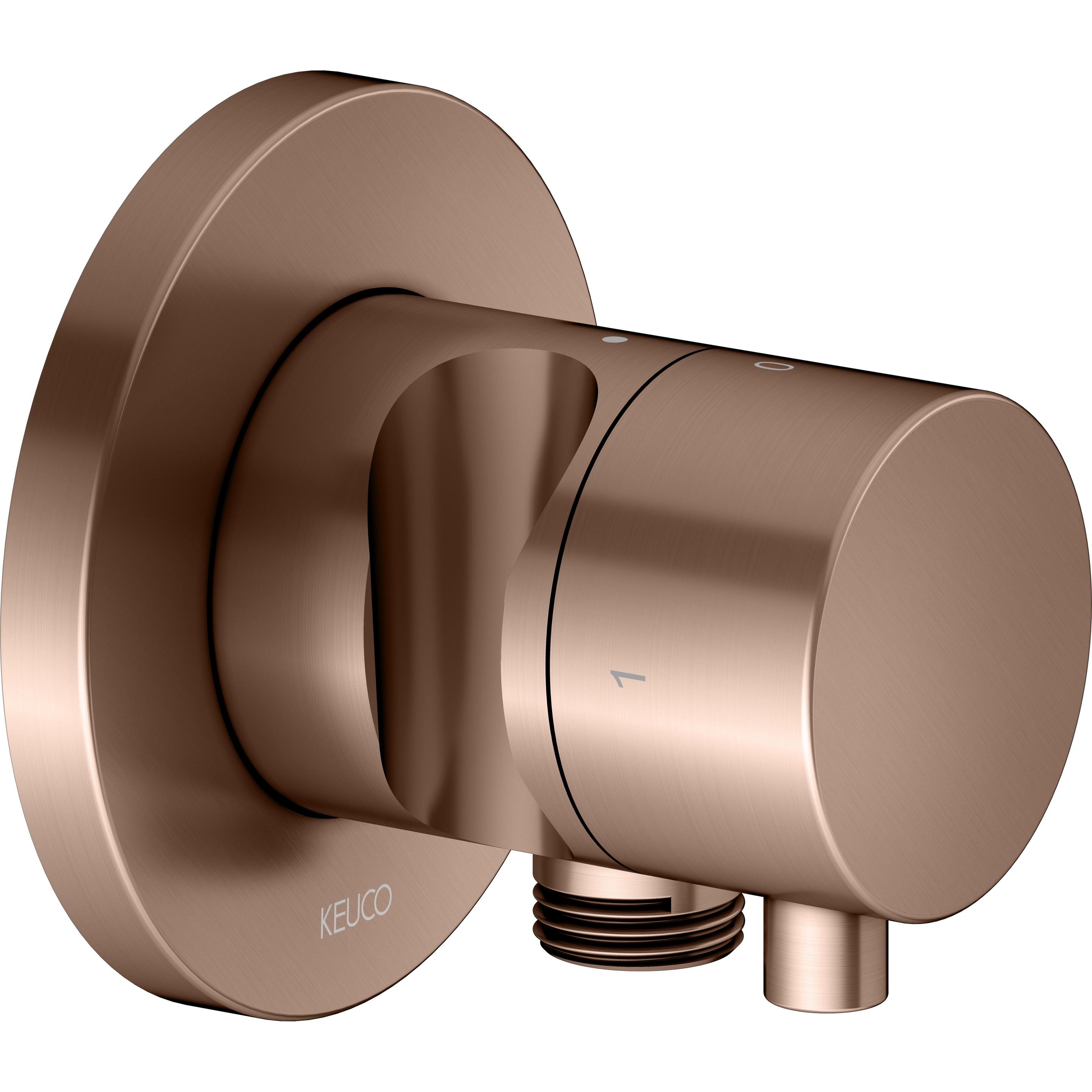 Keuco, Badarmatur, IXMO Umstellventil UP 2 Verbraucher, Schlauchanschluss, Comfort Griff und Brausehalter, mit Ab