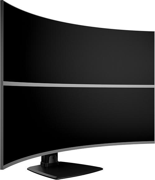 Immagine prodotto Multibrackets Supporto per monitor Dual 32-50", nero, verticale (Tavolo, 50", 24 kg)