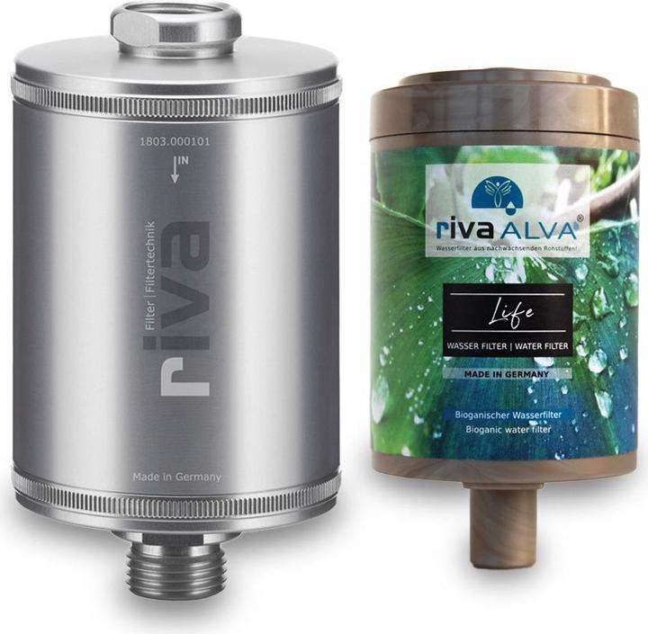 Produktbild Riva Trinkwasserfilter rivaALVA LIFE - Metallgehäuse mit Filterkartusche (ohne Schlauchanschluss-Set)