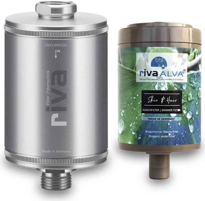 Produktbild Riva Duschfilter rivaALVA SKIN&HAIR - Metallgehäuse mit Filterkartusche