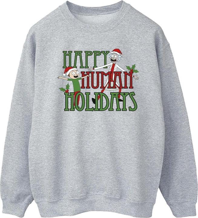 Immagine prodotto Rick And Morty Happy Human Holidays Felpa Uomo (M)