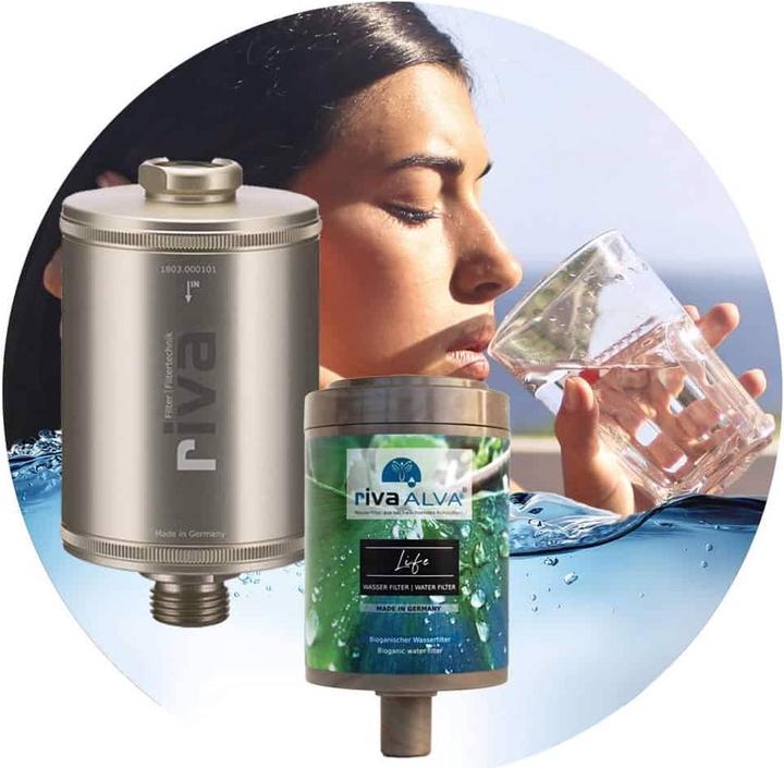 Produktbild Riva Trinkwasserfilter rivaALVA LIFE - Metallgehäuse mit Filterkartusche (ohne Schlauchanschluss-Set)