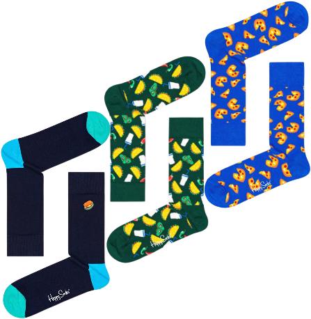 Produktbild Happy Socks Junk Food Gift Box (3er Pack, 41 - 46)