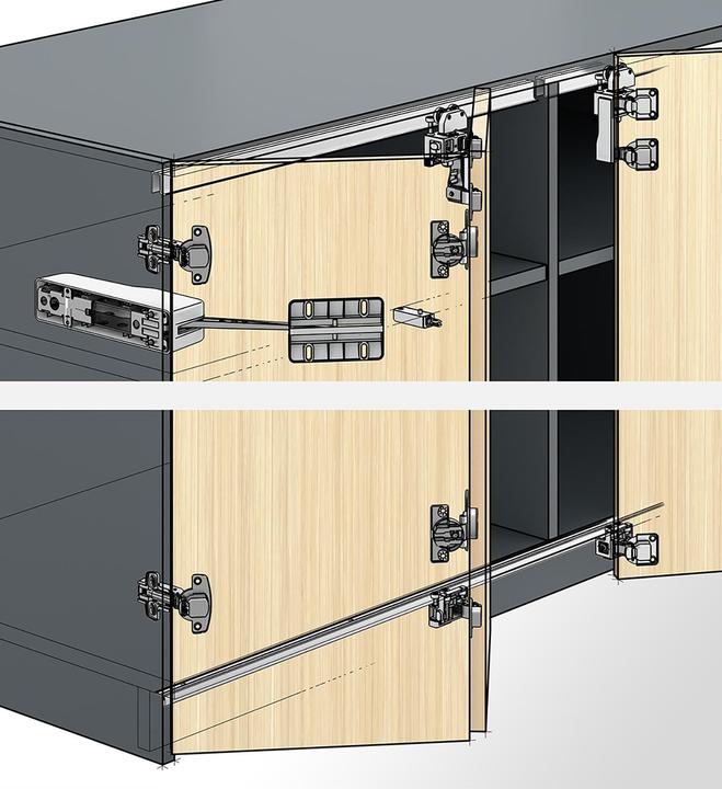 Produktbild Hettich Mechanische Zuhaltung für Push to move WingLine L