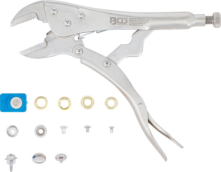 Actual product image BGS Assortiment pince grip et oeillets 275 pièces