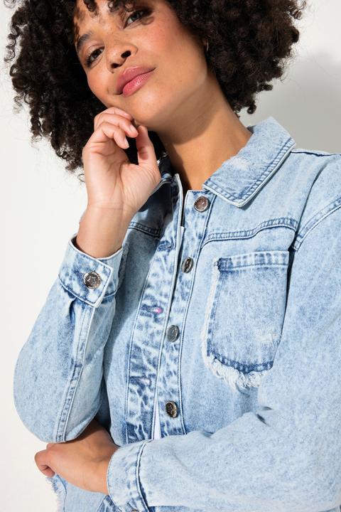 Produktbild Angel of Style Jeansjacke, oversized, destroyed, Rückendruck (50)