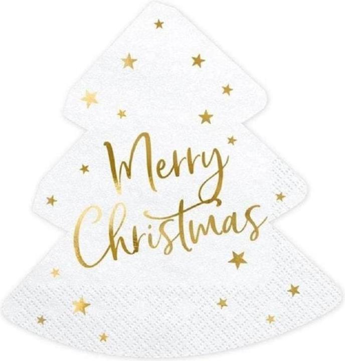 Partydeco Weihnachtsservietten (20 x, 2 x 17 x 18 cm)