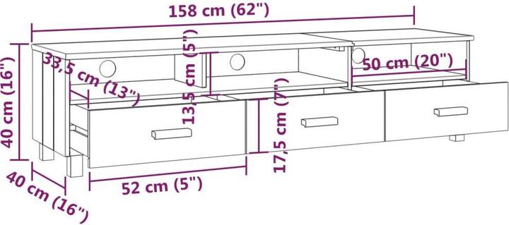 Image du produit VidaXL Callen (158 x 40 x 40 cm)
